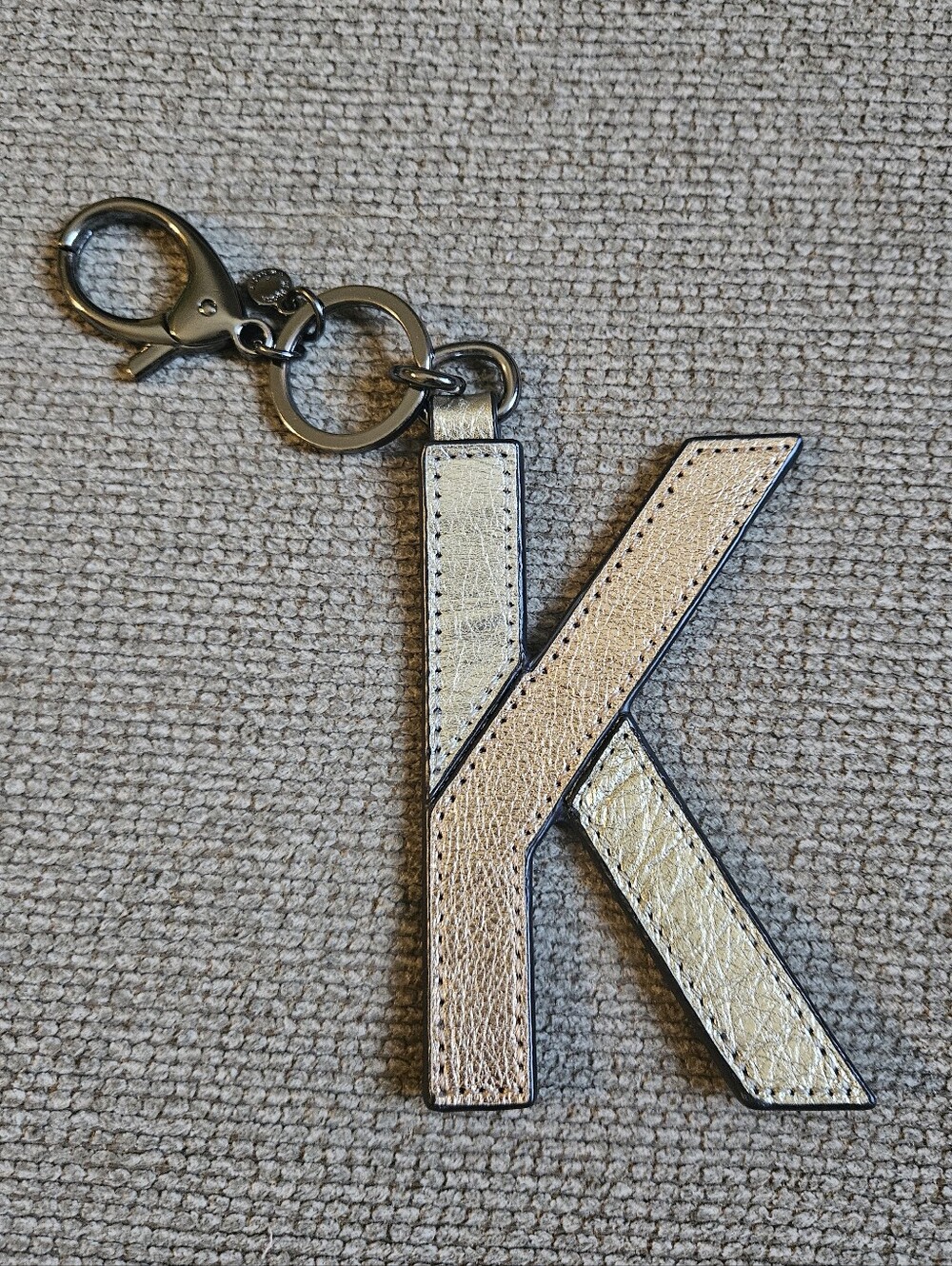 Rebecca Minkoff Initial "K" Keychain In Gold, Silver, Bronze